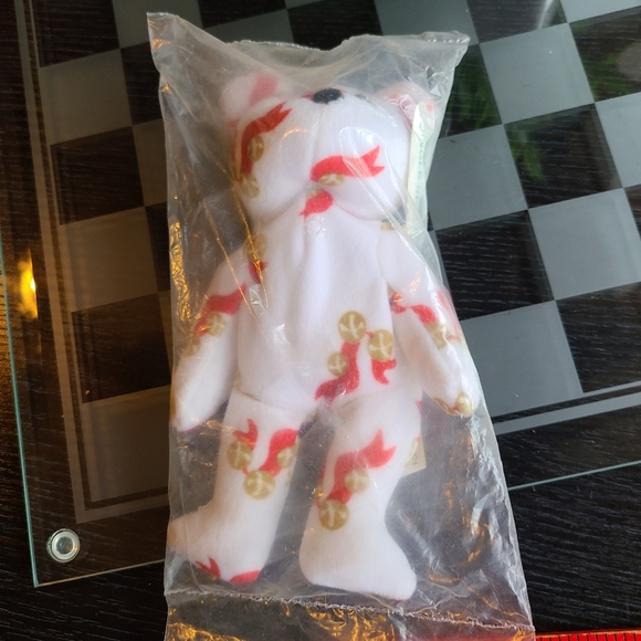 Vintage Other - Jingle Bell Beanie Bear Baby